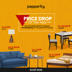 Get Additional 20% cashback + free shipping on thousands of products — 250 × 250