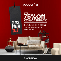 Enjoy up to 75% OFF + 20% Cashback on Furniture & Decor — 250 × 250