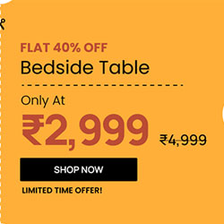 Get 40% off on Magnus Bedside Table in Dark Elm Finish with Drawer — 250 × 250