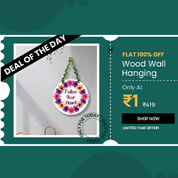 Flat 100% off Wood Wall Hanging — 250 × 250