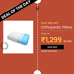 Flat 54% off on Orthopedic Pillow — 250 × 250