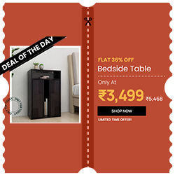 Get 36% off on Suki Bedside Table in Wenge Finish — 250 × 250
