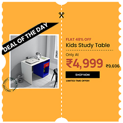 Get 48% off on Toffy Kids Study Table in White & Blue Colour — 250 × 250