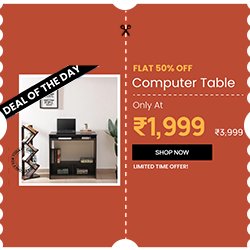 Get 50% off on Bonton Computer Table in Wenge Finish with Keyboard Slider — 250 × 250