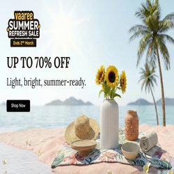 Summer Refresh Sale!! Upto 70% Off Light. bright, summer-ready — 250 × 250