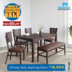 India's Favourite Furniture Sale! Get up to 60% off on Dining Set — 250 × 250